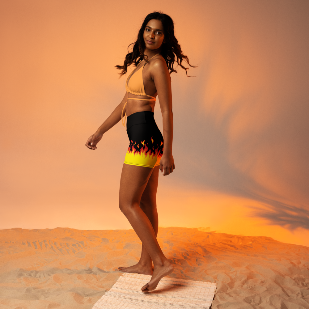FIRE ELEMENT YOGA SHORTS